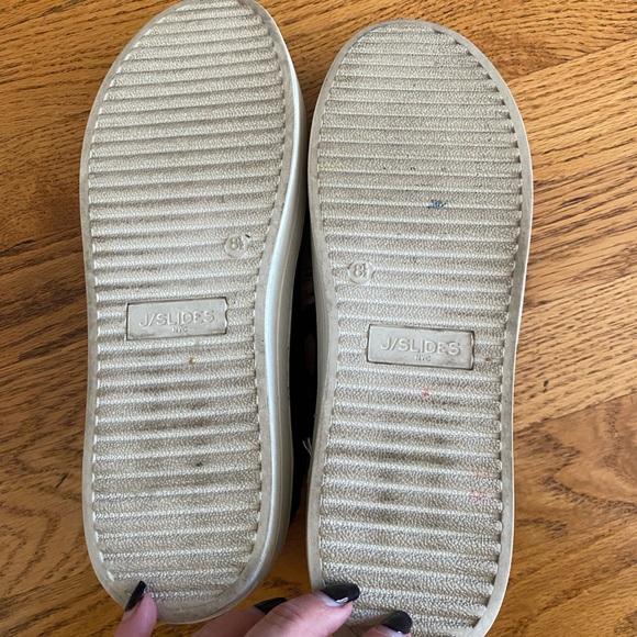 J Slides leather black platform sneakers - Picture 8 of 9